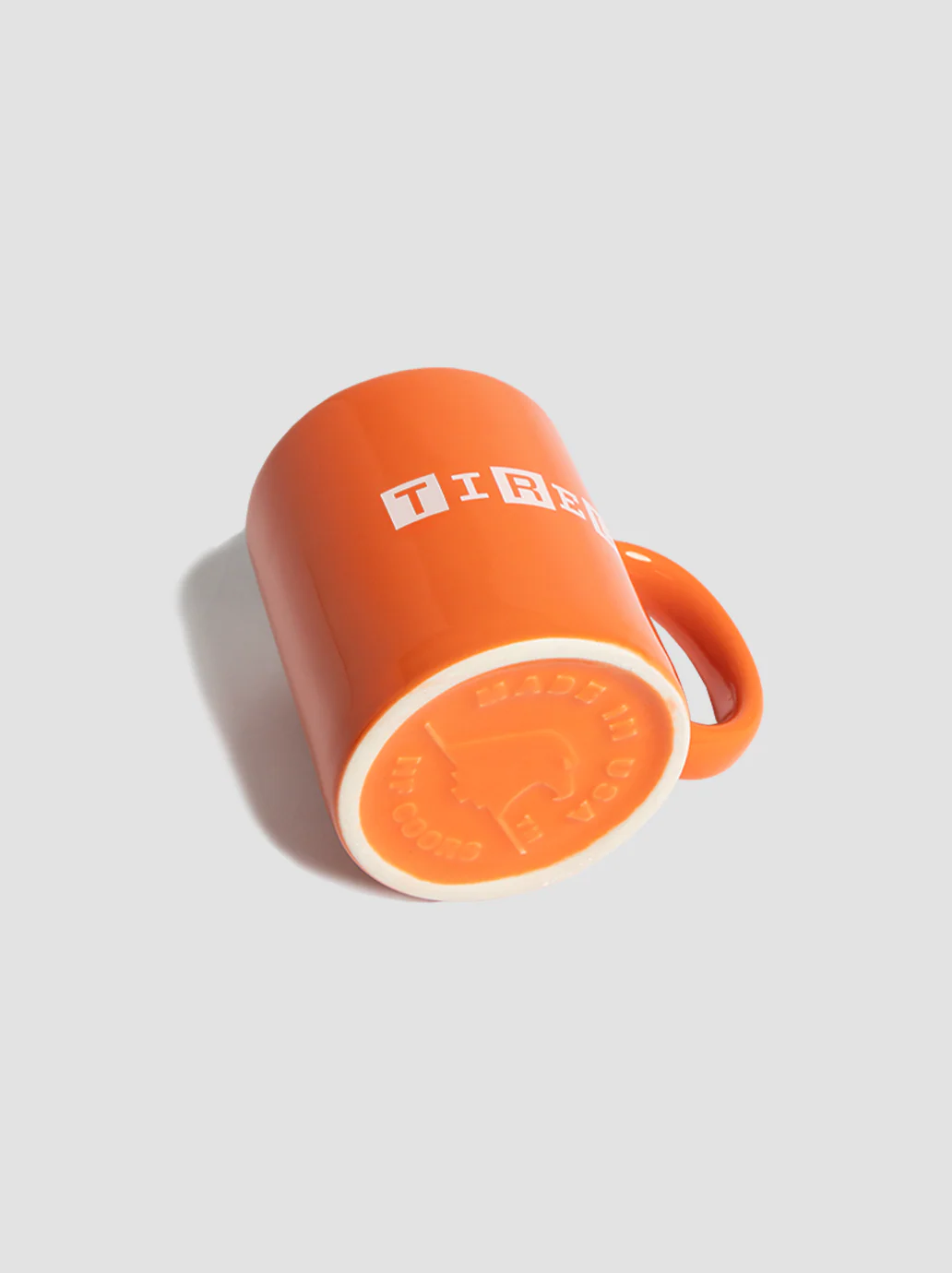 The WIRED/TIRED 11oz Coffee Mug Orange - Image 4