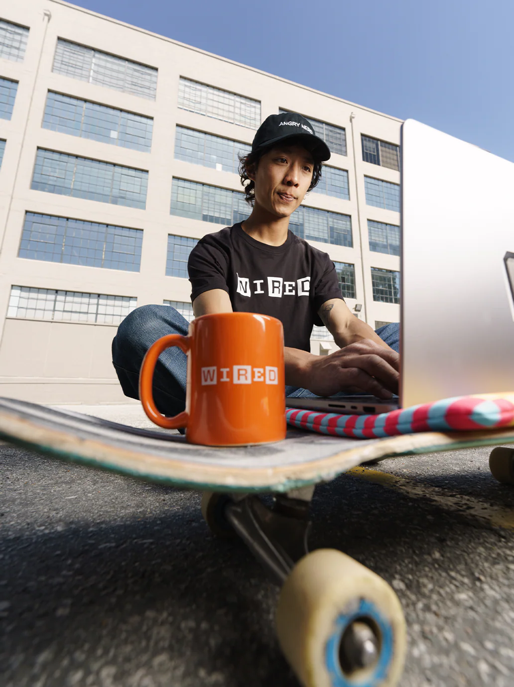 The WIRED/TIRED 11oz Coffee Mug Orange - Image 5